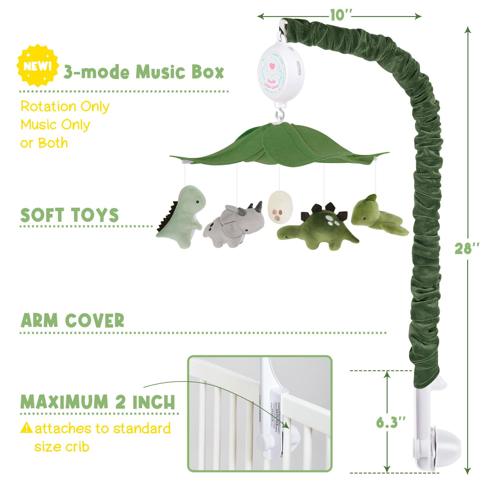 PIIKAGO easy assembly guide and clear instructions for crib mobile