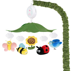 PIIKAGO Garden Friends Crib Mobile showcases forest-inspired design for a calming nursery.