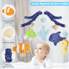 PIIKAGO Ocean Crib Mobile clown fish scene sparks imagination and calm at bedtime
