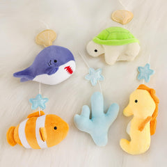 PIIKAGO Ocean Crib Mobile turtle design supports early visual exploration