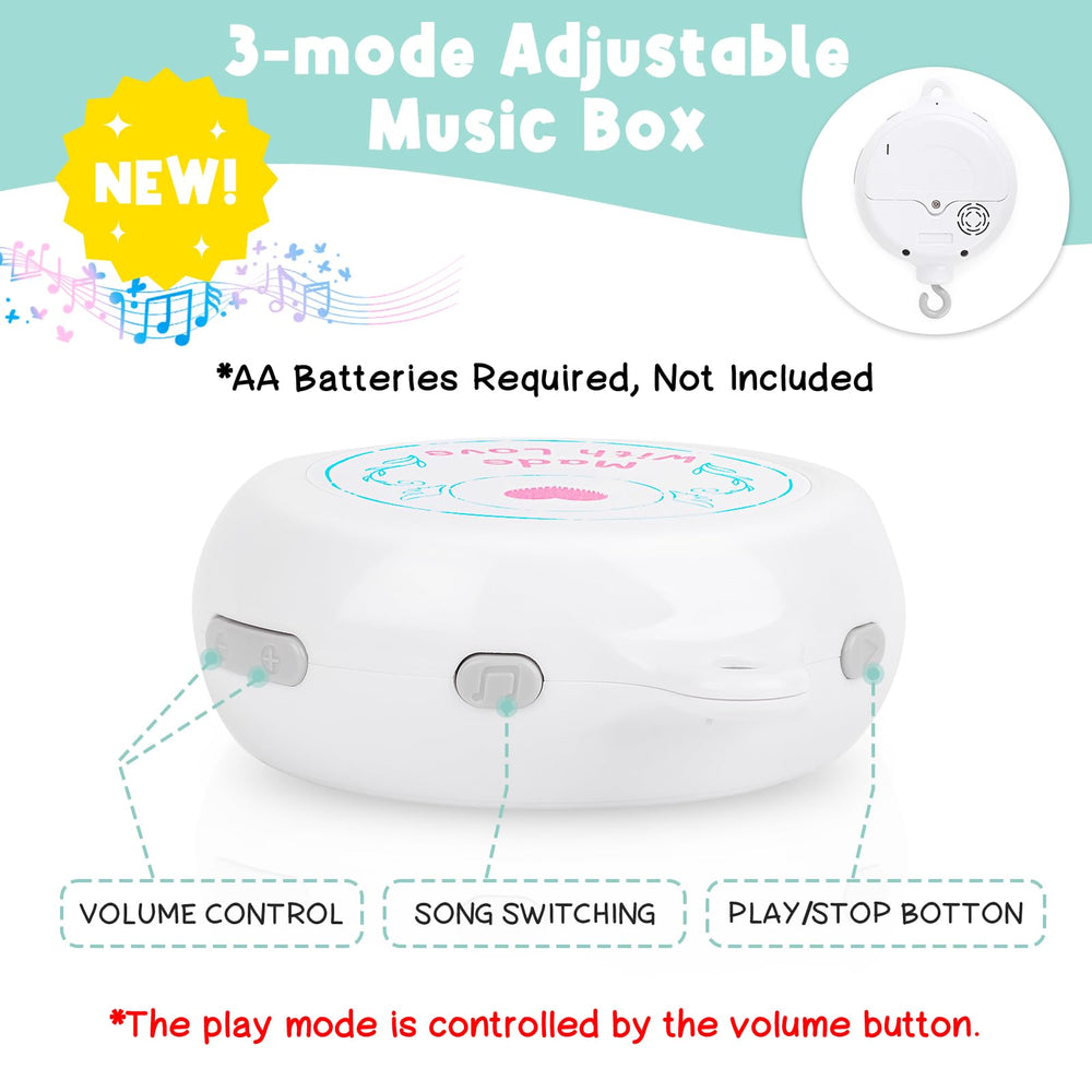 PIIKAGO washable plastic and plush cover keep the nursery clean and hygienic