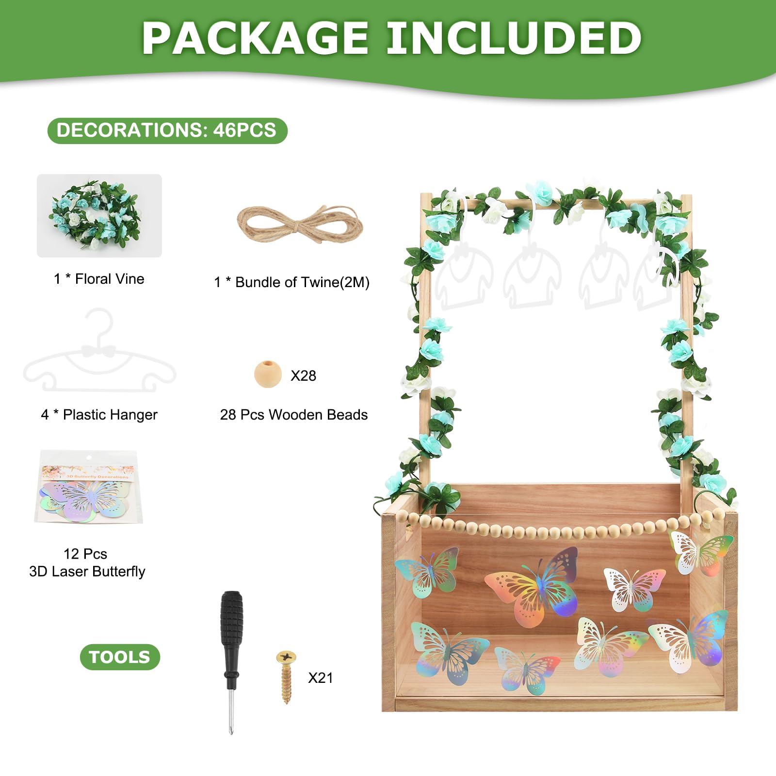 PIIOSER Included accessories pack supports easy setup.