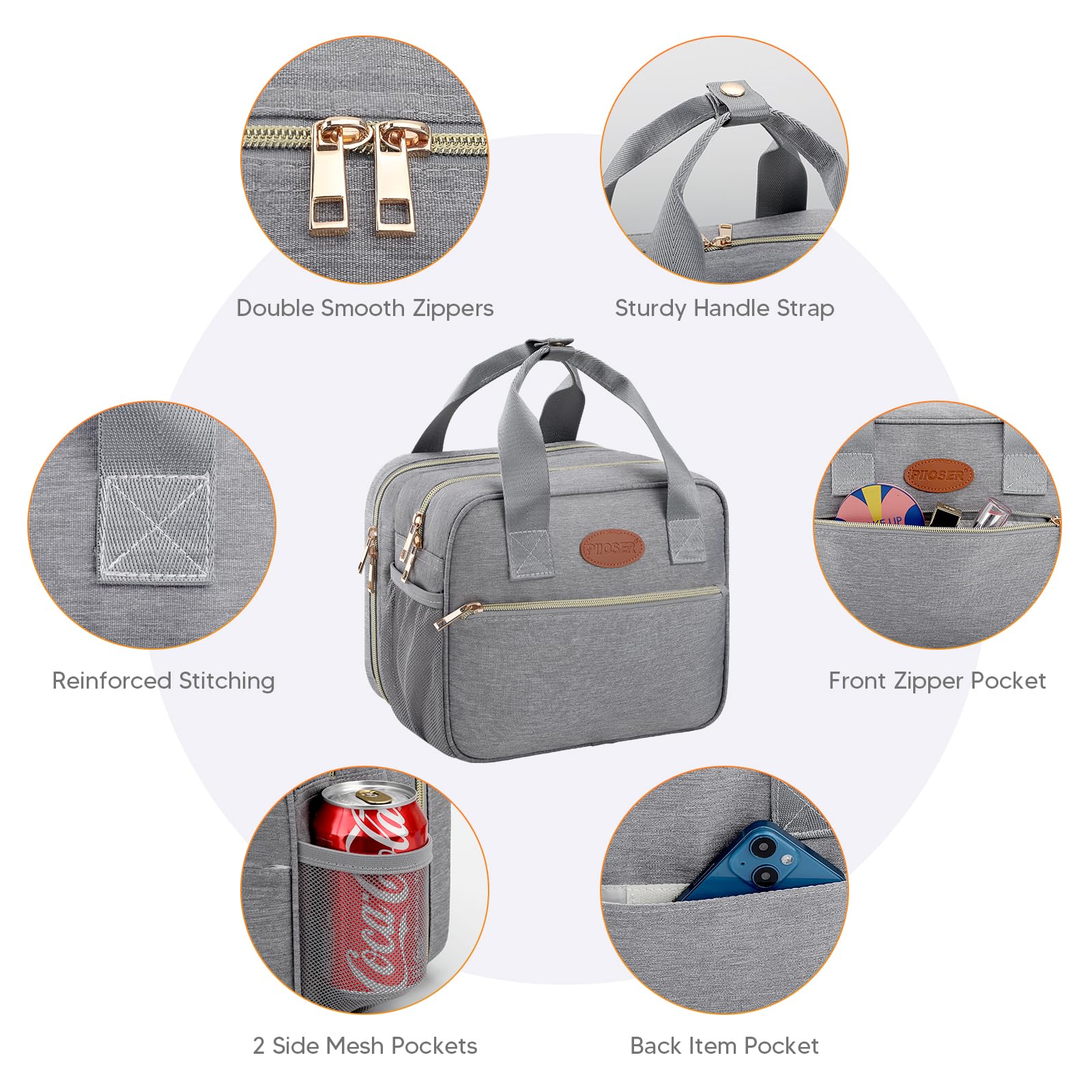 PIIOSER fits three 9-ounce bottles or milk storage bags.