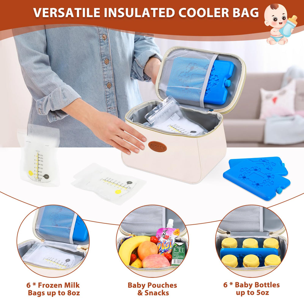 PIIOSER interior with two ice packs for cooling stability