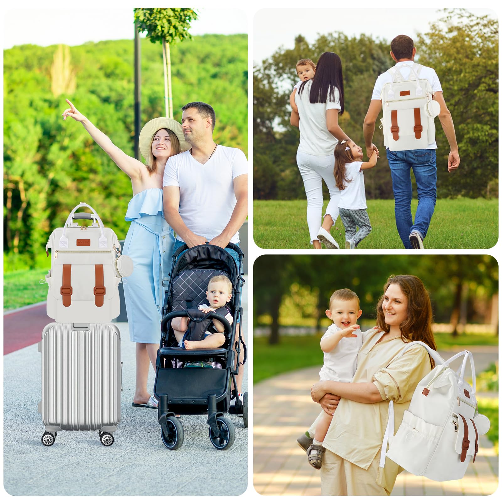 Includes changing mat and ice pack for quick, clean diaper changes