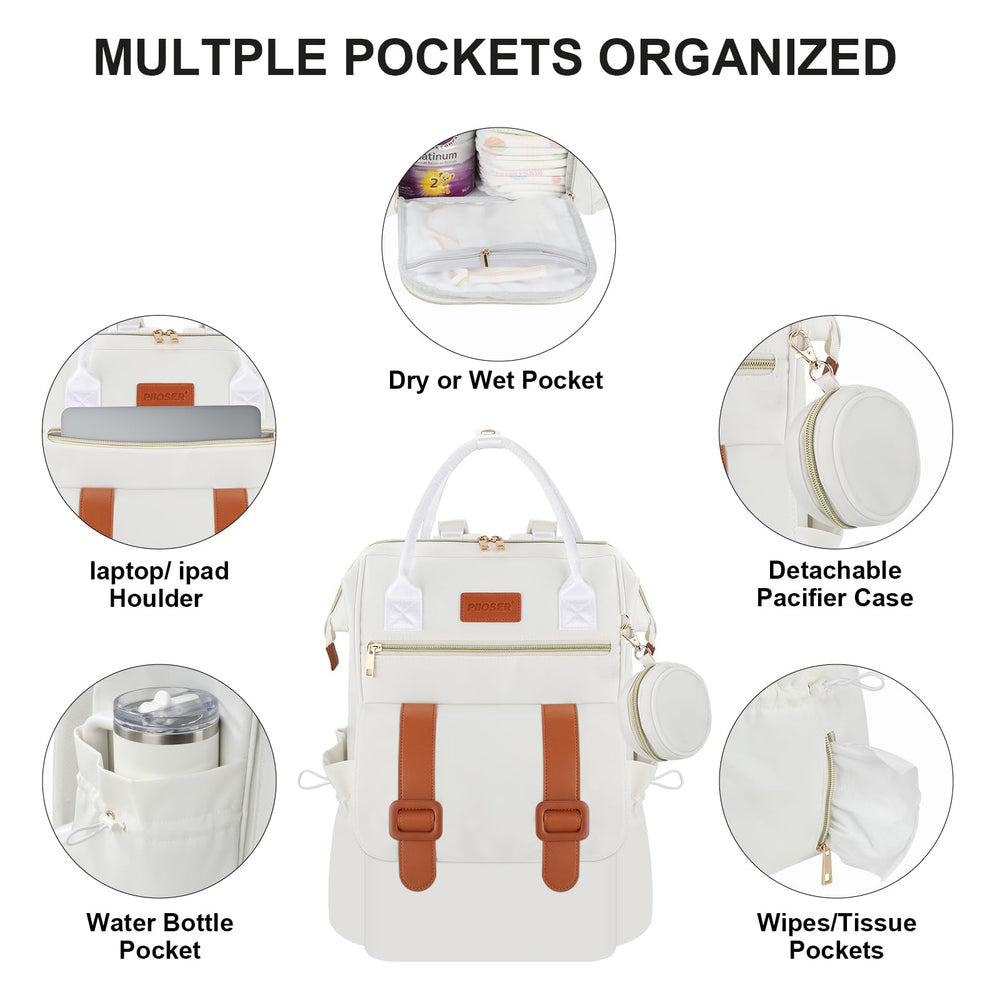 Stroller clips allow secure bag attachment to most strollers