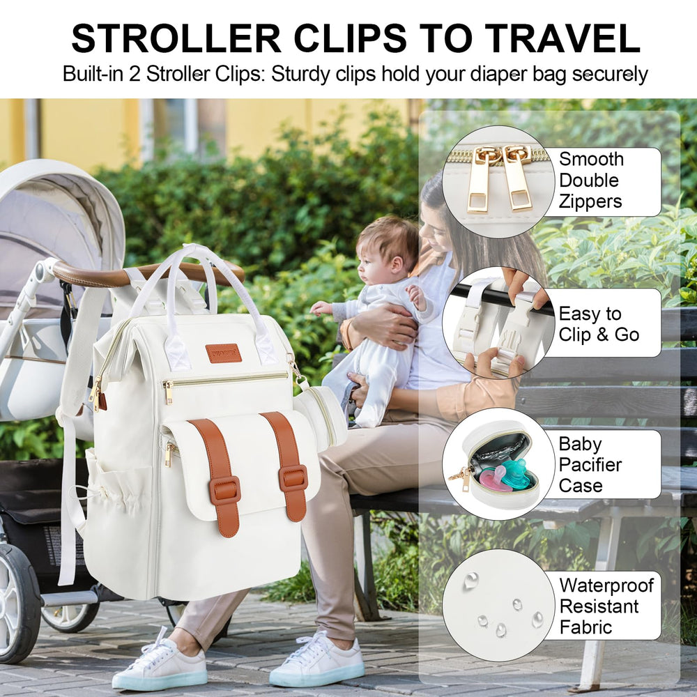 Insulated bottle area helps maintain liquid temperature on outings