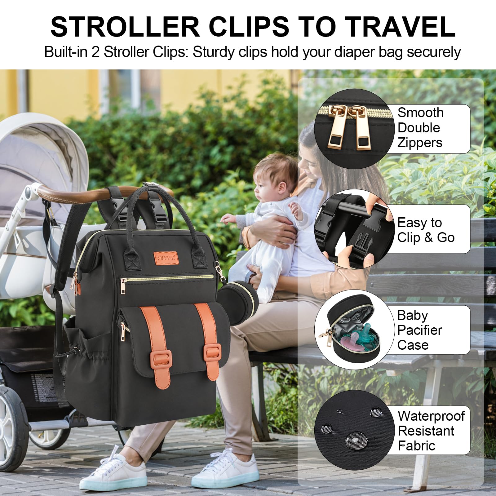 PIIOSER detachable pacifier case keeps small items tidy
