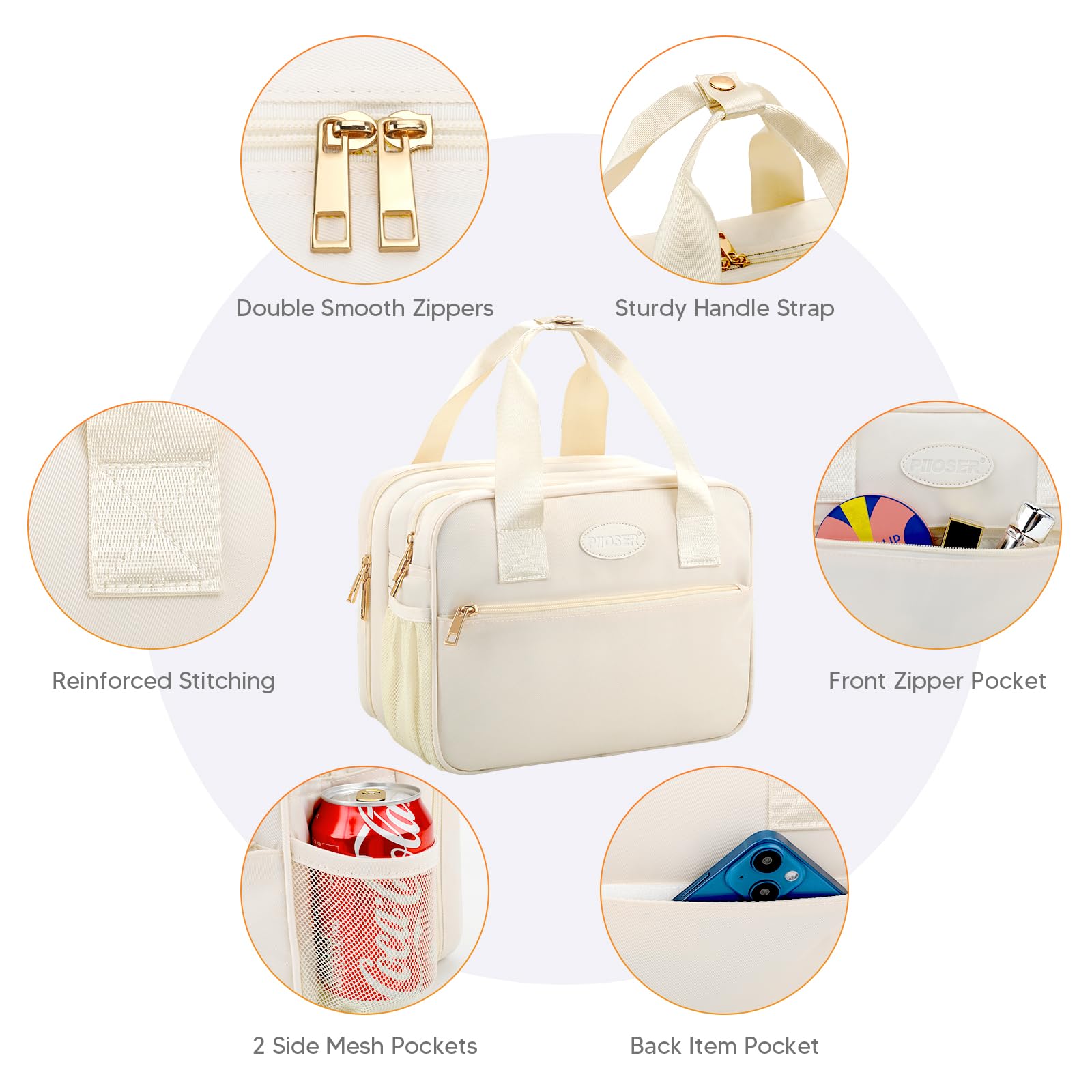 PIIOSER ice pack included for convenient chilling on the move.