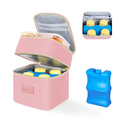 PIIOSER insulated tote bottom compartment keeps bottles cool during outings.