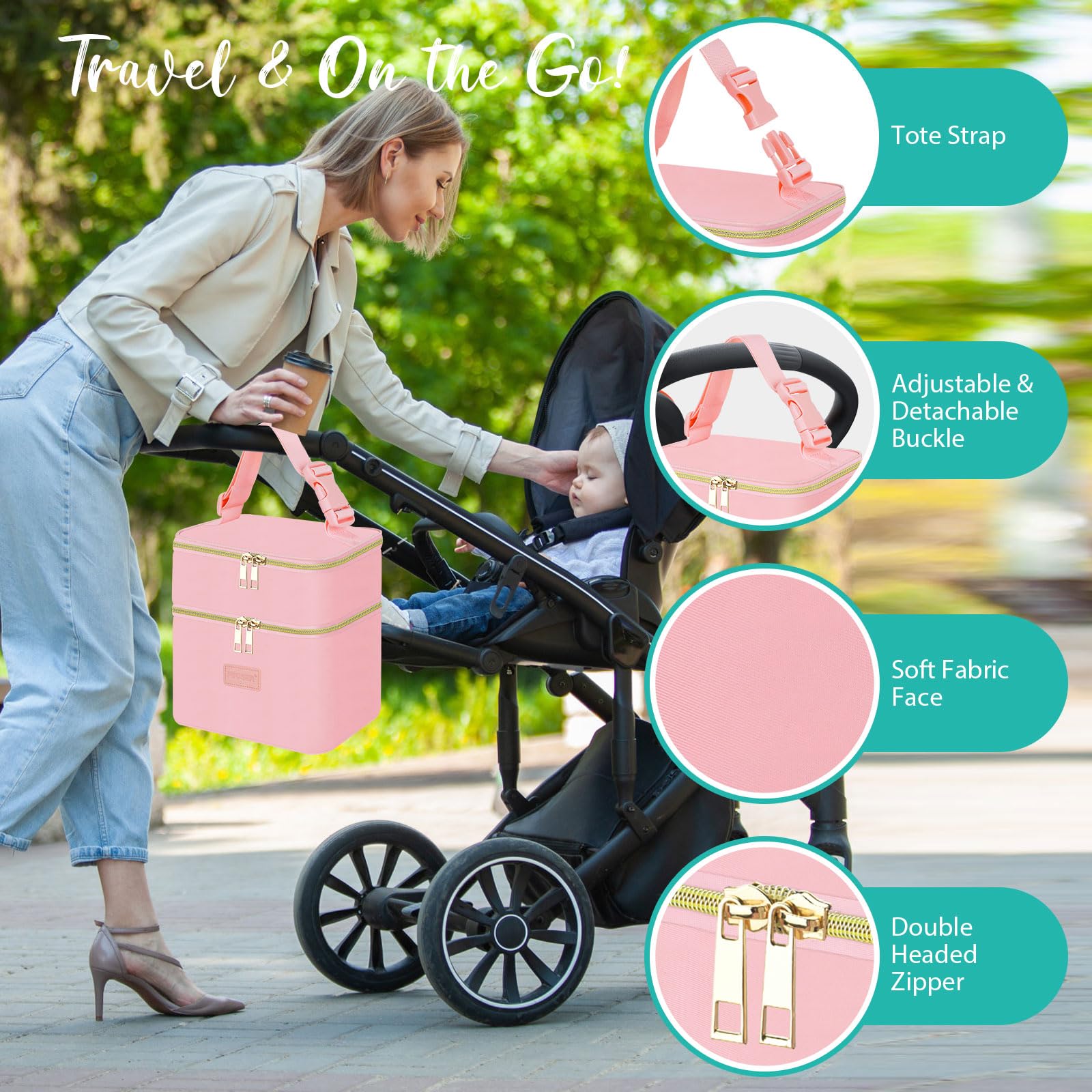 PIIOSER tote is easy to clean with a damp cloth.