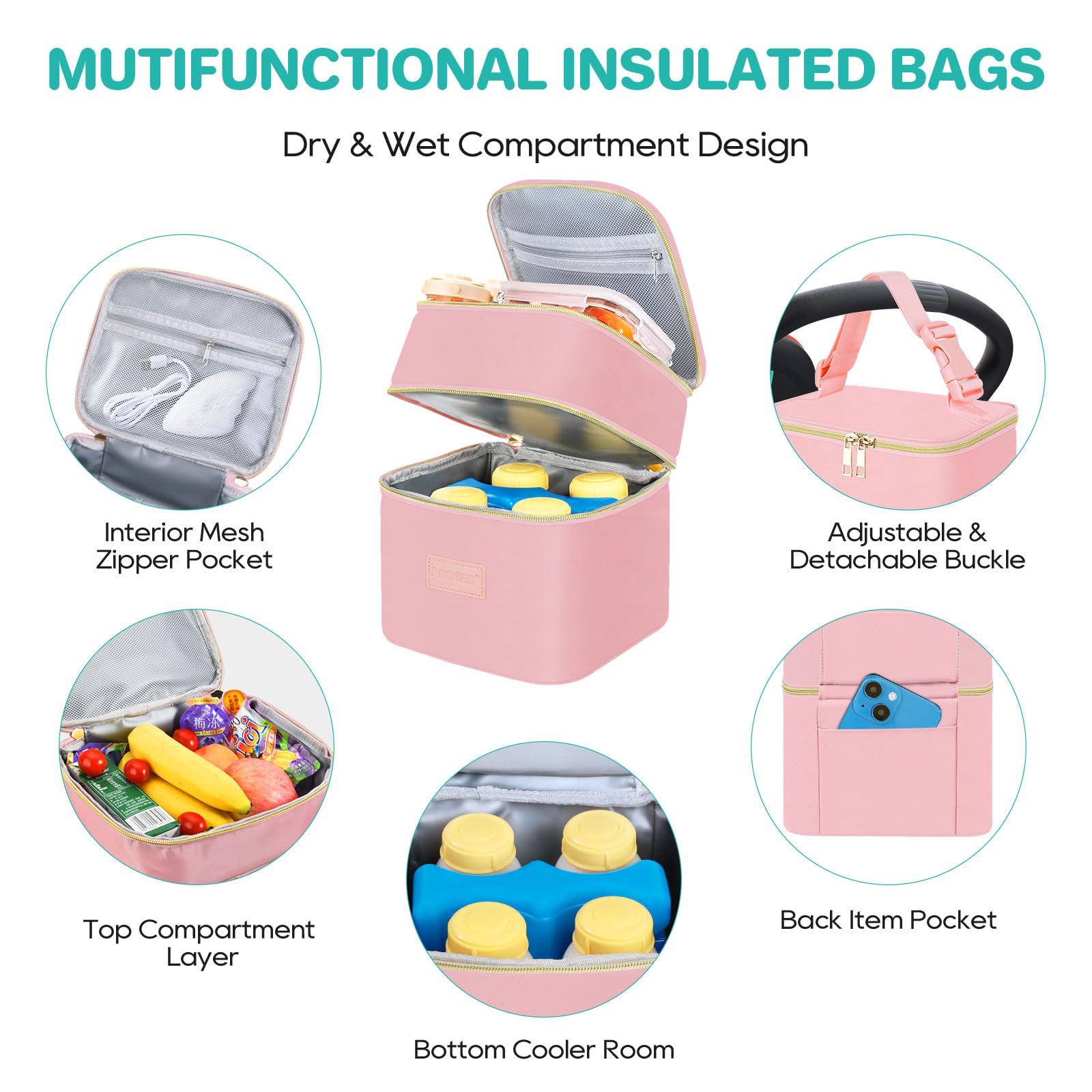 PIIOSER tote fits four bottles up to five ounces.