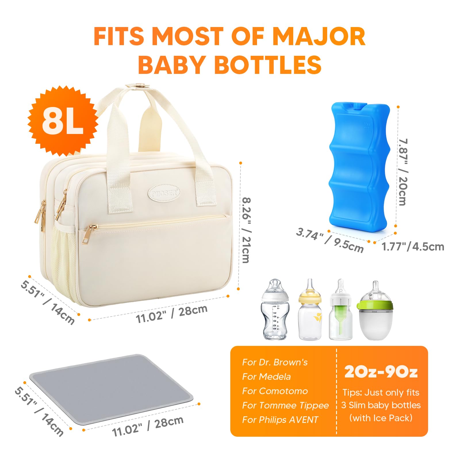 PIIOSER insulated leakproof cooler keeps milk cool and secure.