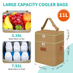 PIIOSER waterproof liner and insulation protect milk from leaks and spills