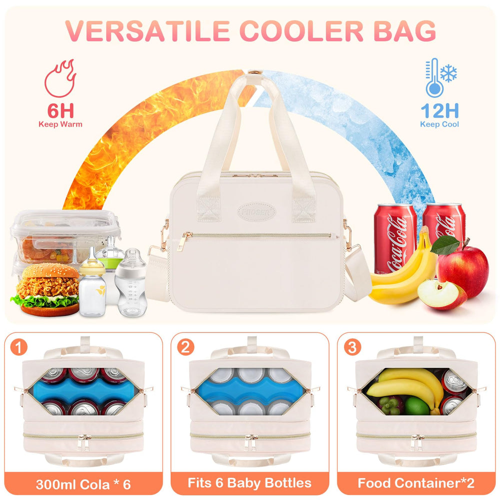 PIIOSER insulation with 5mm foam keeps contents cooler for hours during outings