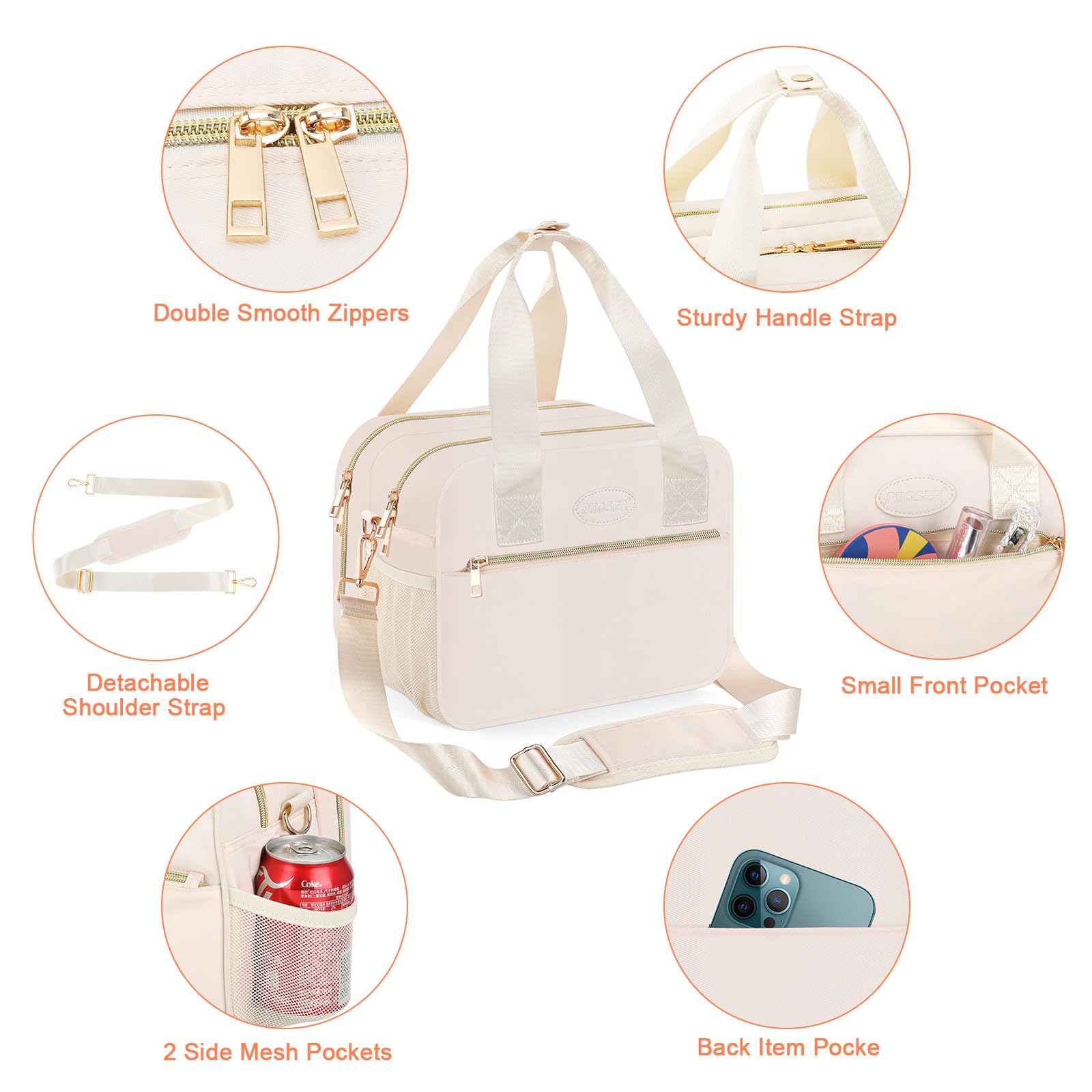 PIIOSER durable polyester shell protecting contents during busy days