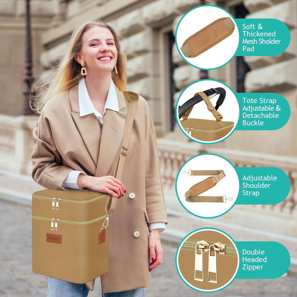 PIIOSER stroller attachment enables hands free transport