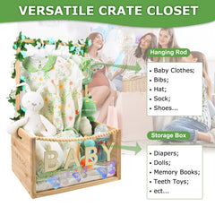 PIIOSER Visible acrylic panel provides quick visibility for toys and supplies.