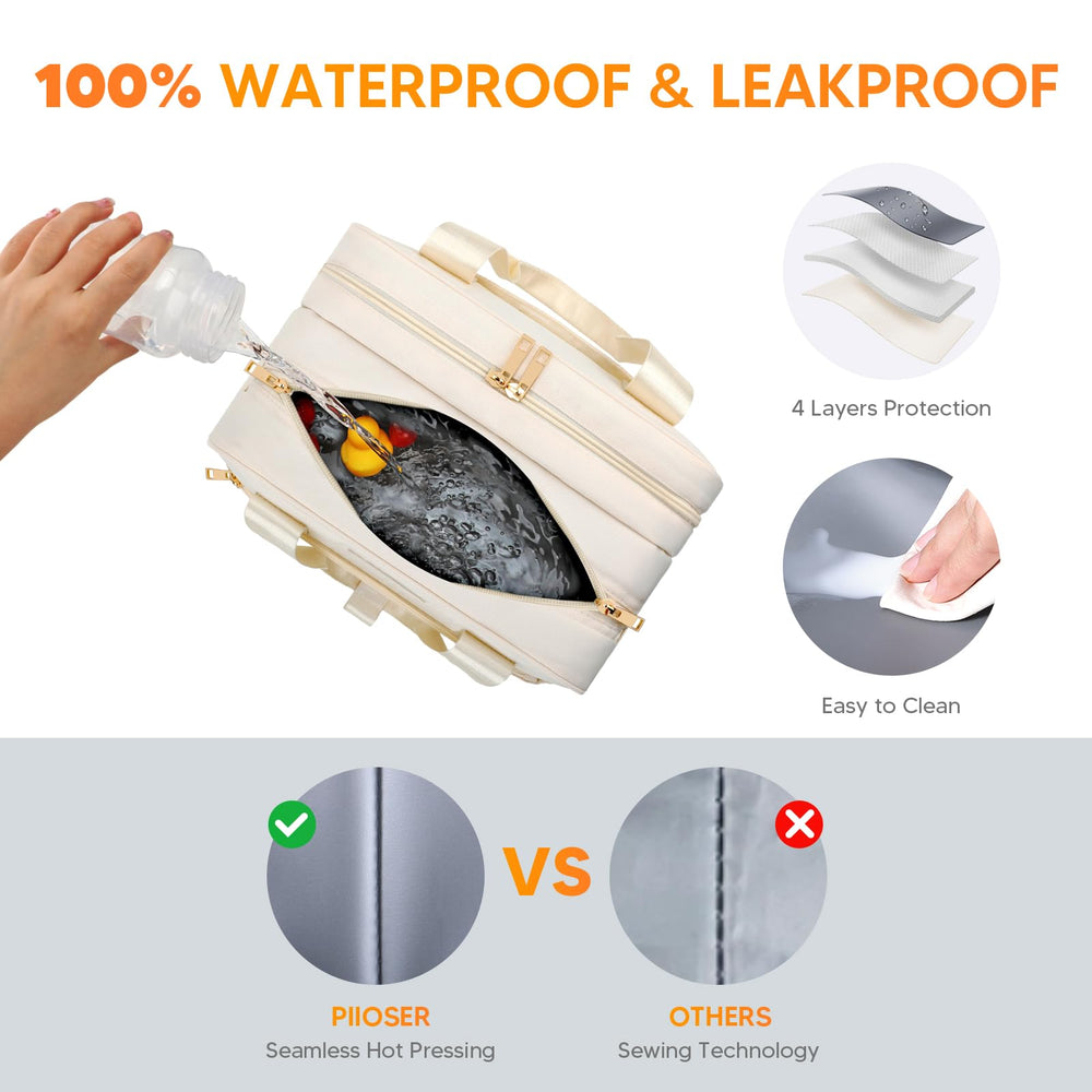 PIIOSER wearable pump bag padded pockets protect devices during travel.