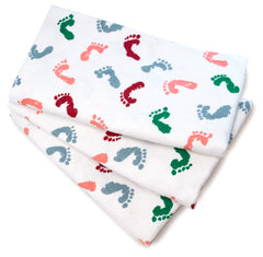 PILL THING baby swaddle 30x40 closeup of breathable cotton fabric.