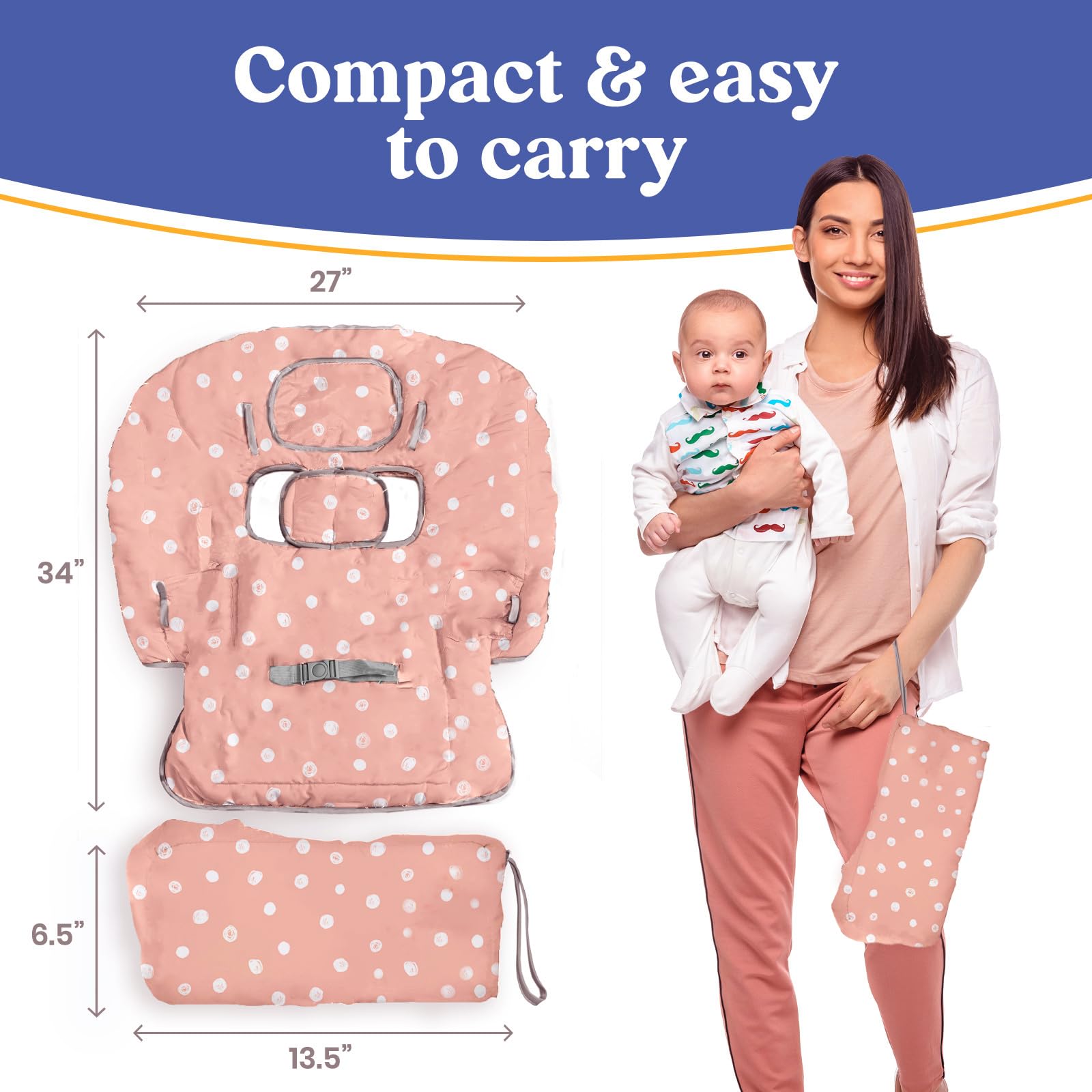 PILLANI baby seat cover made from soft cotton material