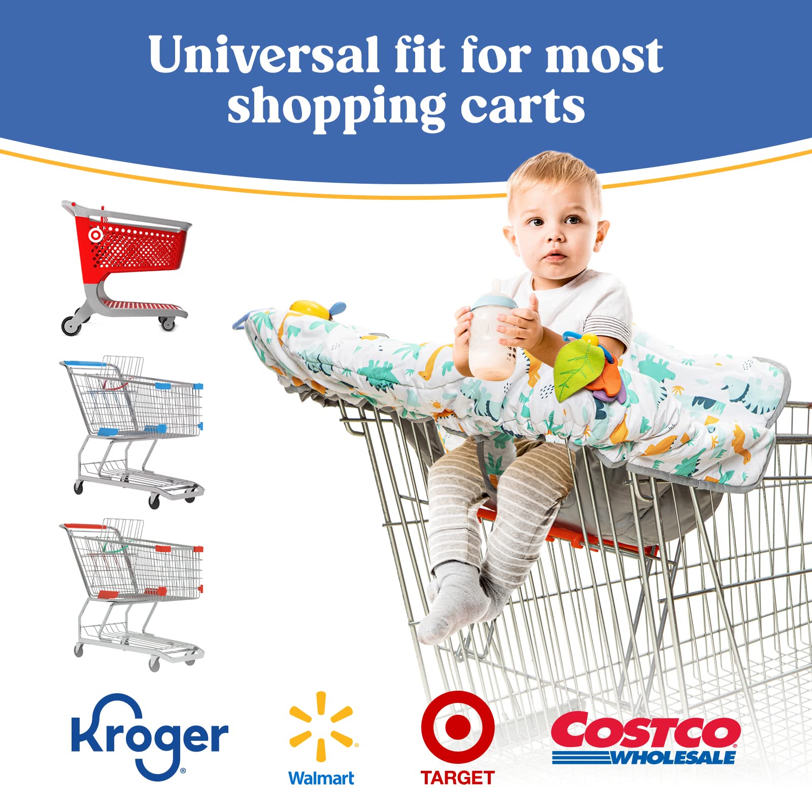 PILLANI cart cover bottom anti-slip pad keeps baby secure
