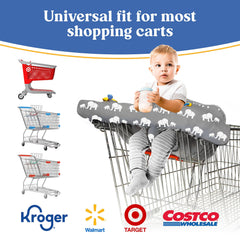 PILLANI cart-cover-side-anti-slip-suede keeps baby secure on the ride.