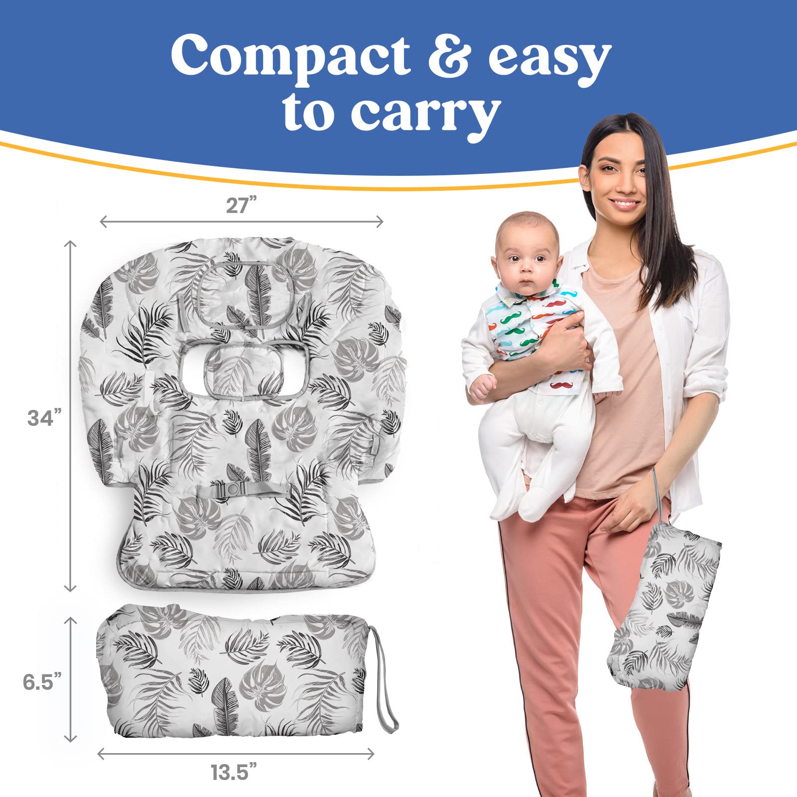 PILLANI compact folded size makes travel simple and lightweight.