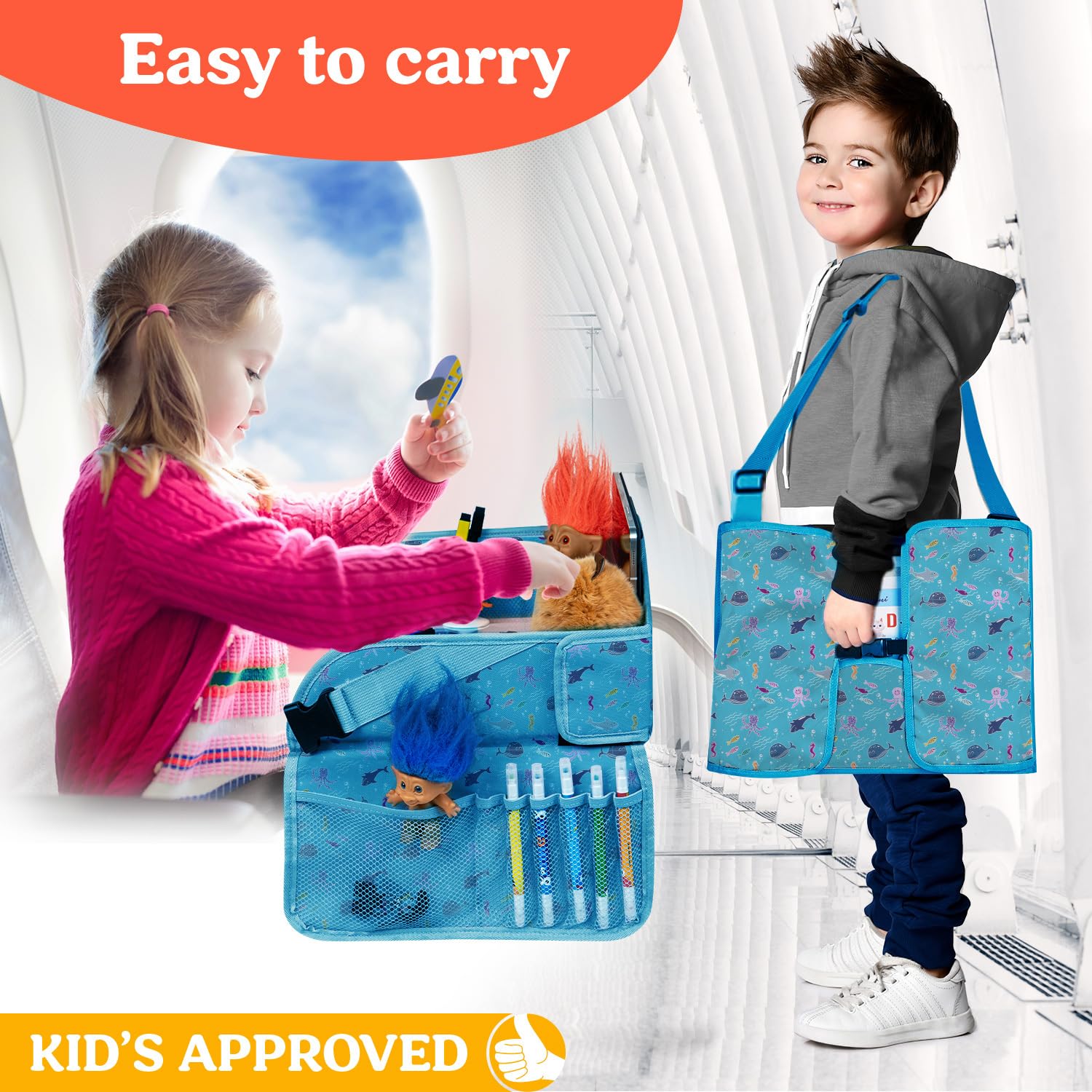 PILLANI travel tray padded-shoulder-strap enhances comfortable carrying during journeys