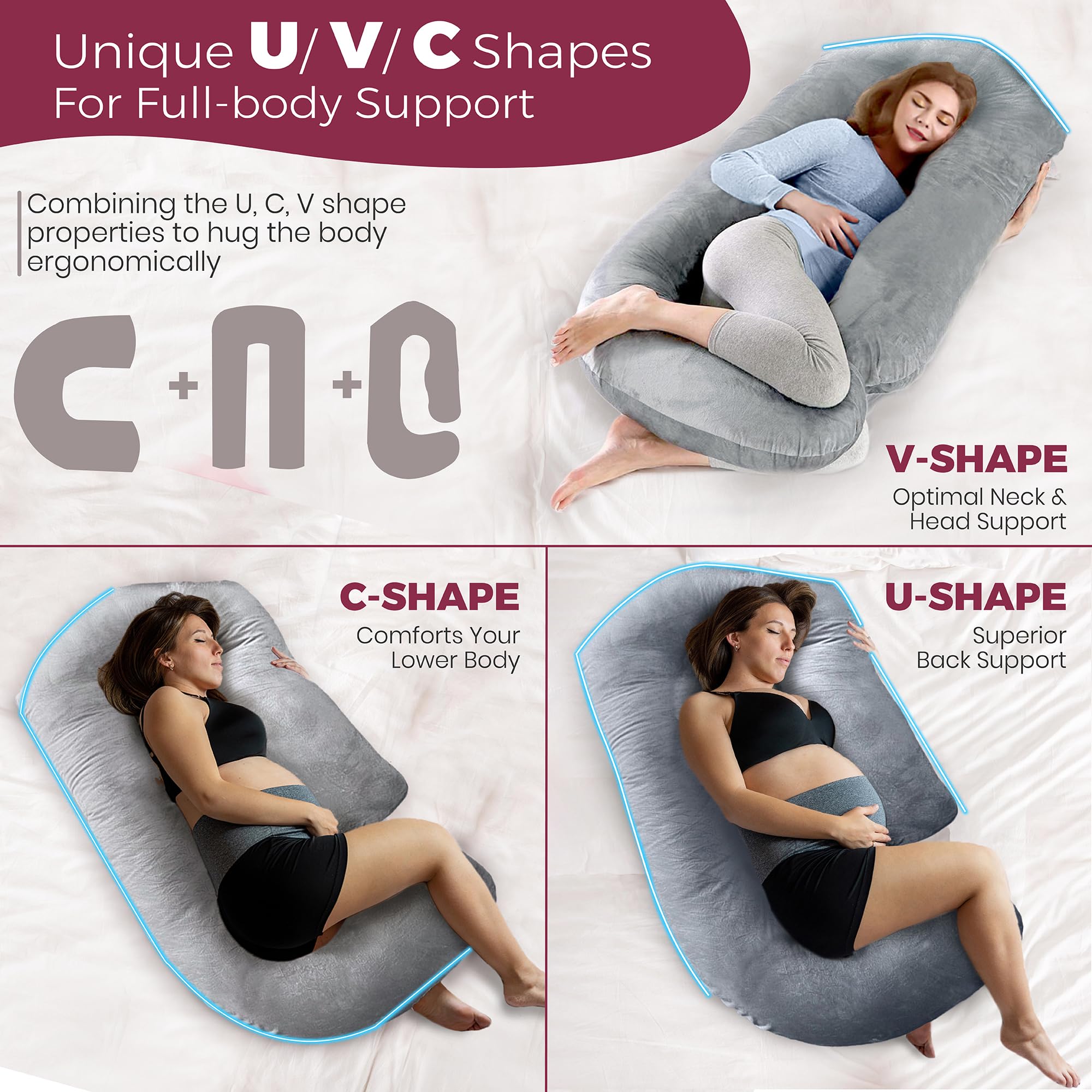 PILLANI maternity pillow presented as a thoughtful gift for moms-to-be