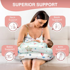 PILLANI nursing pillow - adjustable waist strap for a snug fit during feeding