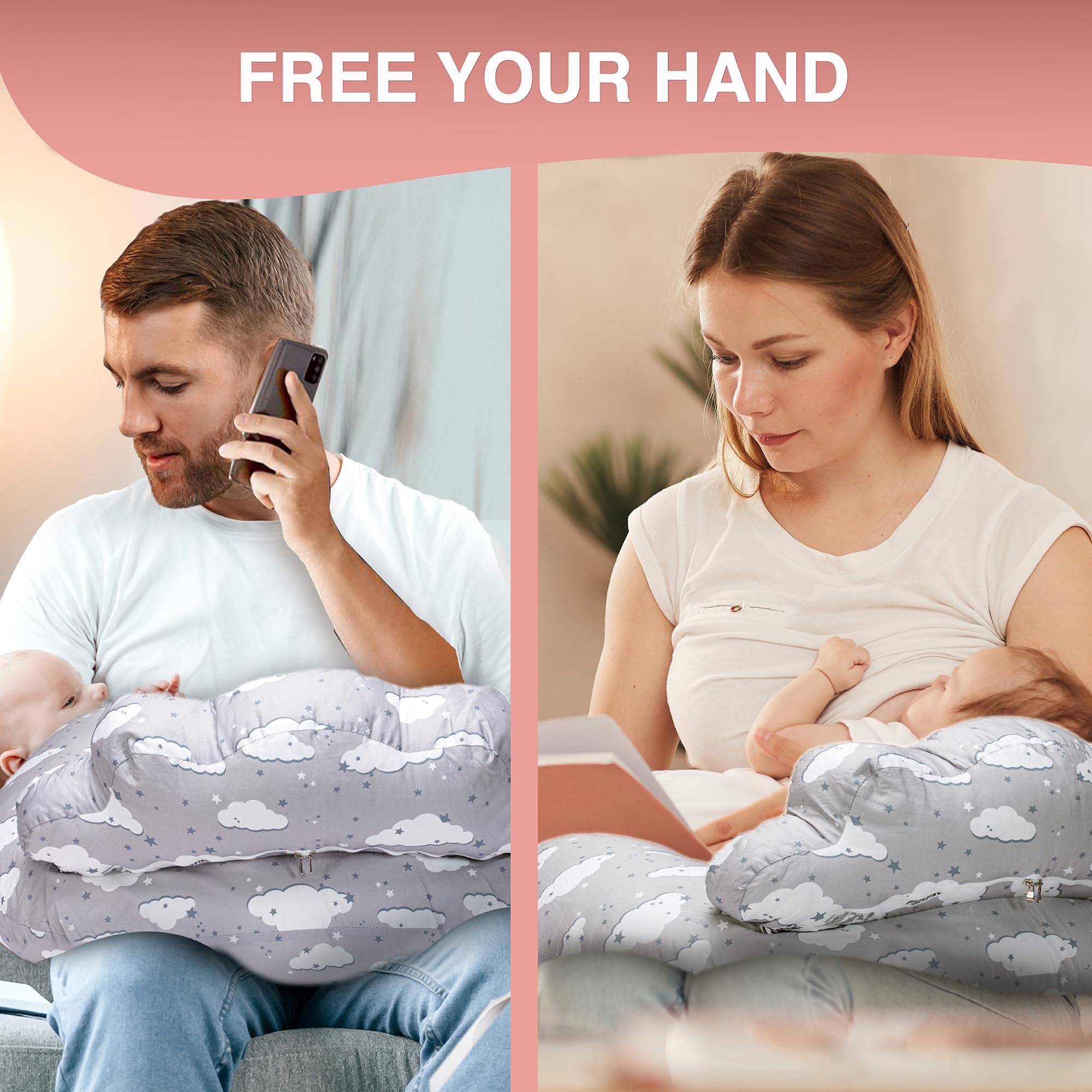 PILLANI Nursing Pillow ideal baby-holding aid for breastfeeding sessions