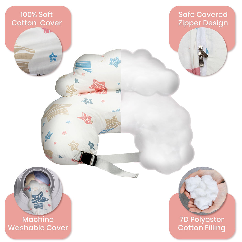 PILLANI nursing pillow - cotton cover quality for soft skin contact