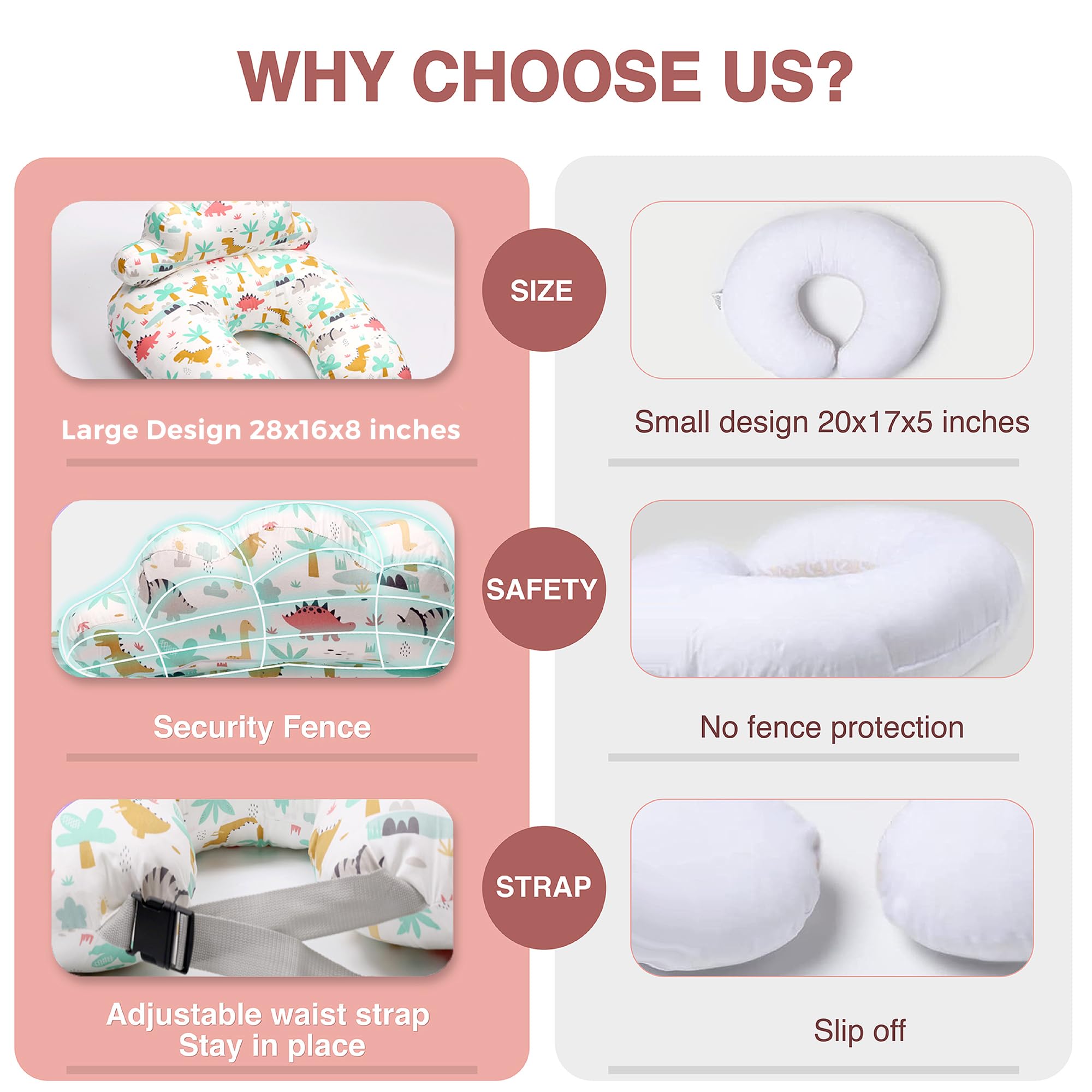PILLANI nursing pillow enables hands-free feeding sessions for multitasking.