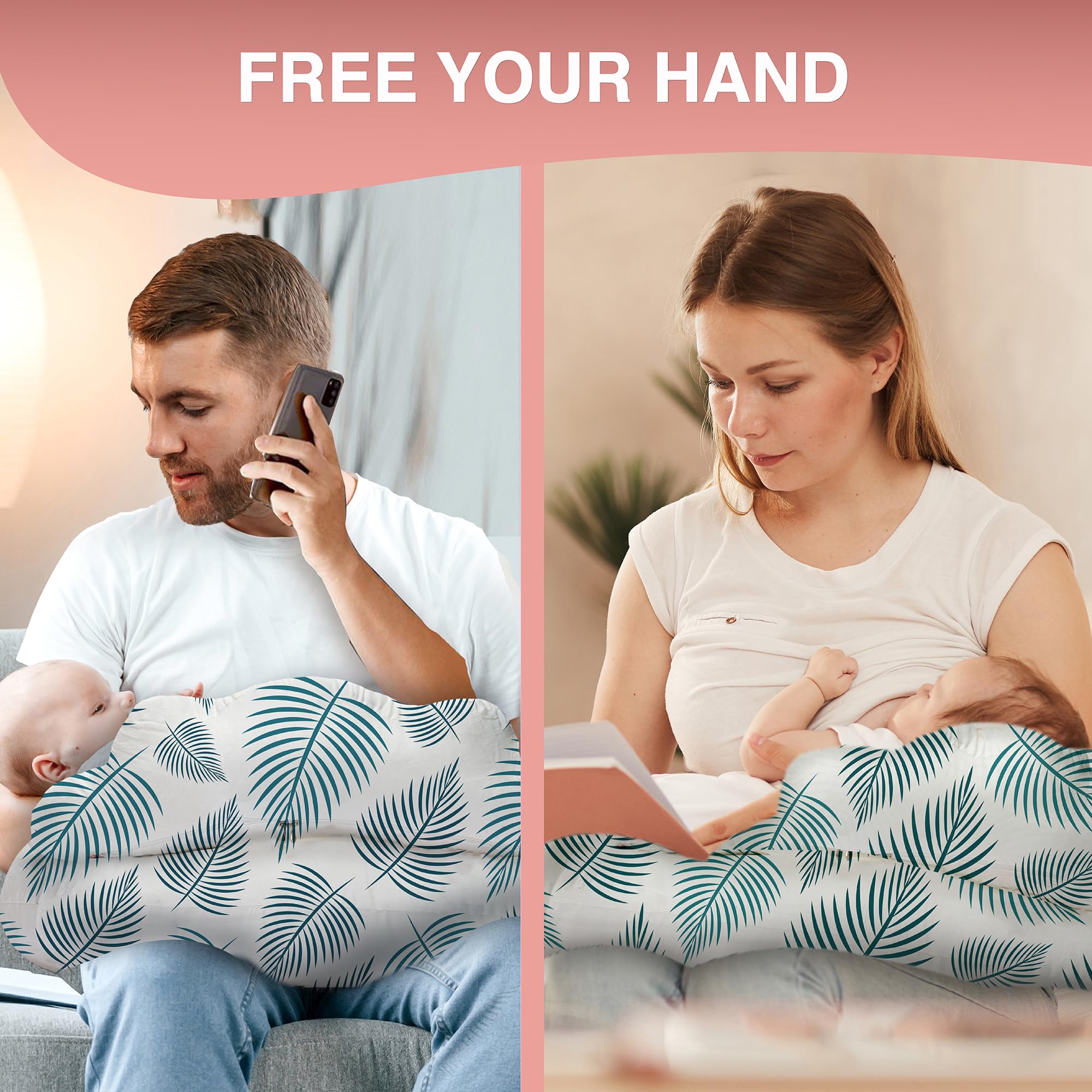 PILLANI Nursing Pillow machine-washable-cover simplifies care after use