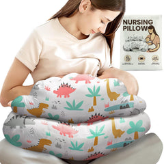 PILLANI nursing pillow with removable cotton cover for quick, easy cleanup.