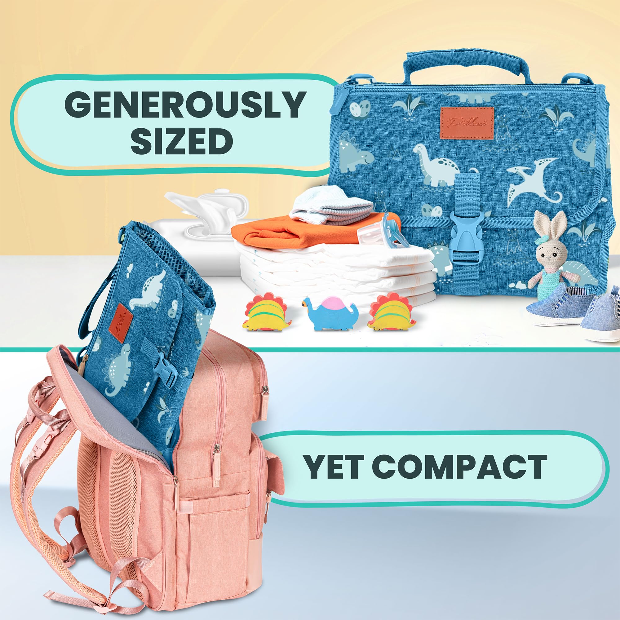Pillani one-handed fold buckle enables fast setup while holding baby