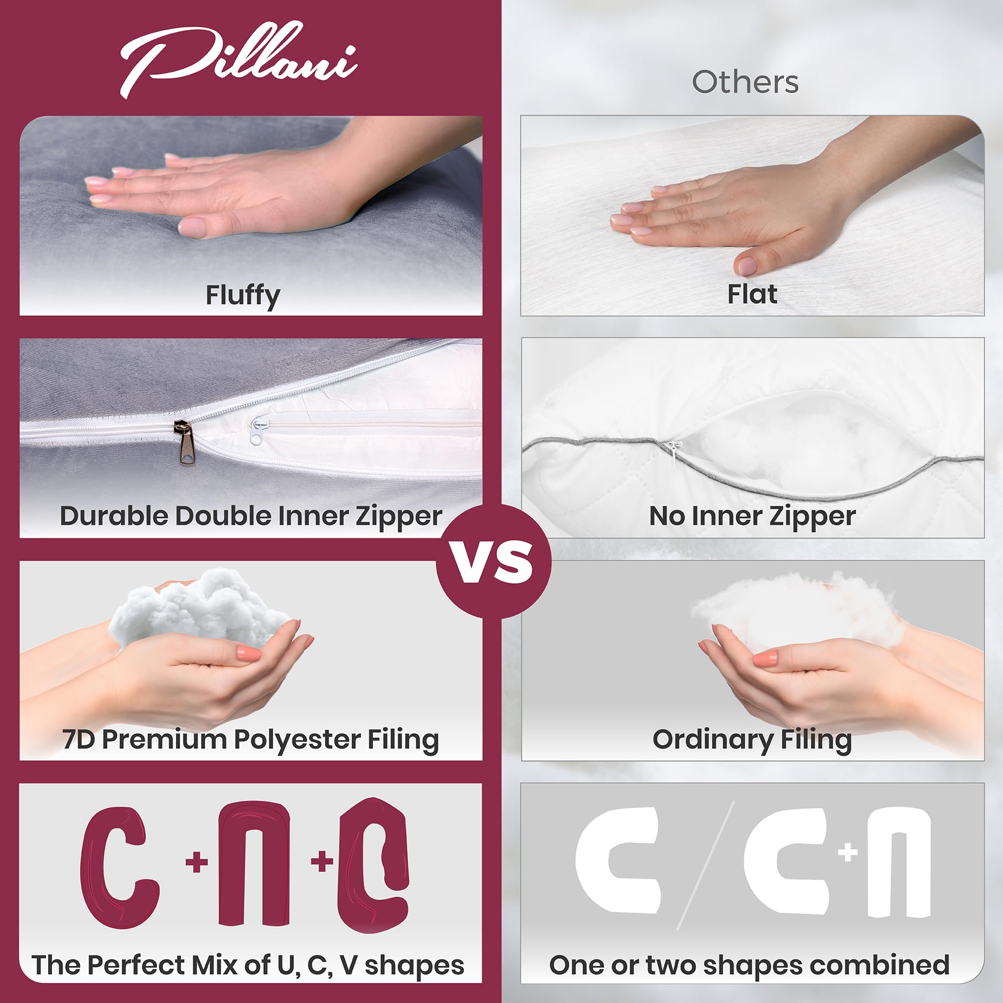 PILLANI cooling cover helps disperse heat for a refreshing sleep