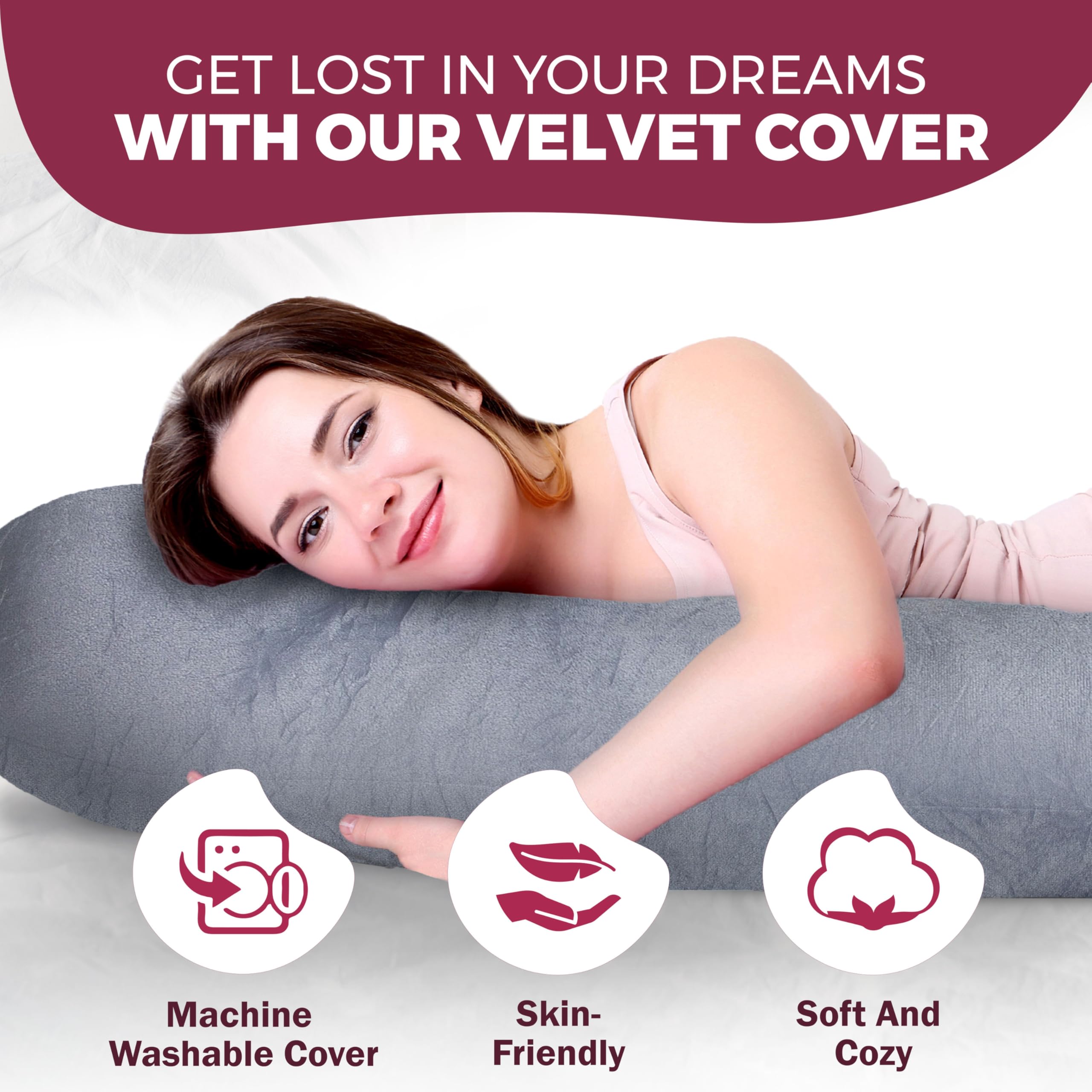 PILLANI velvet-soft cover close-up for gentle skin-friendly feel