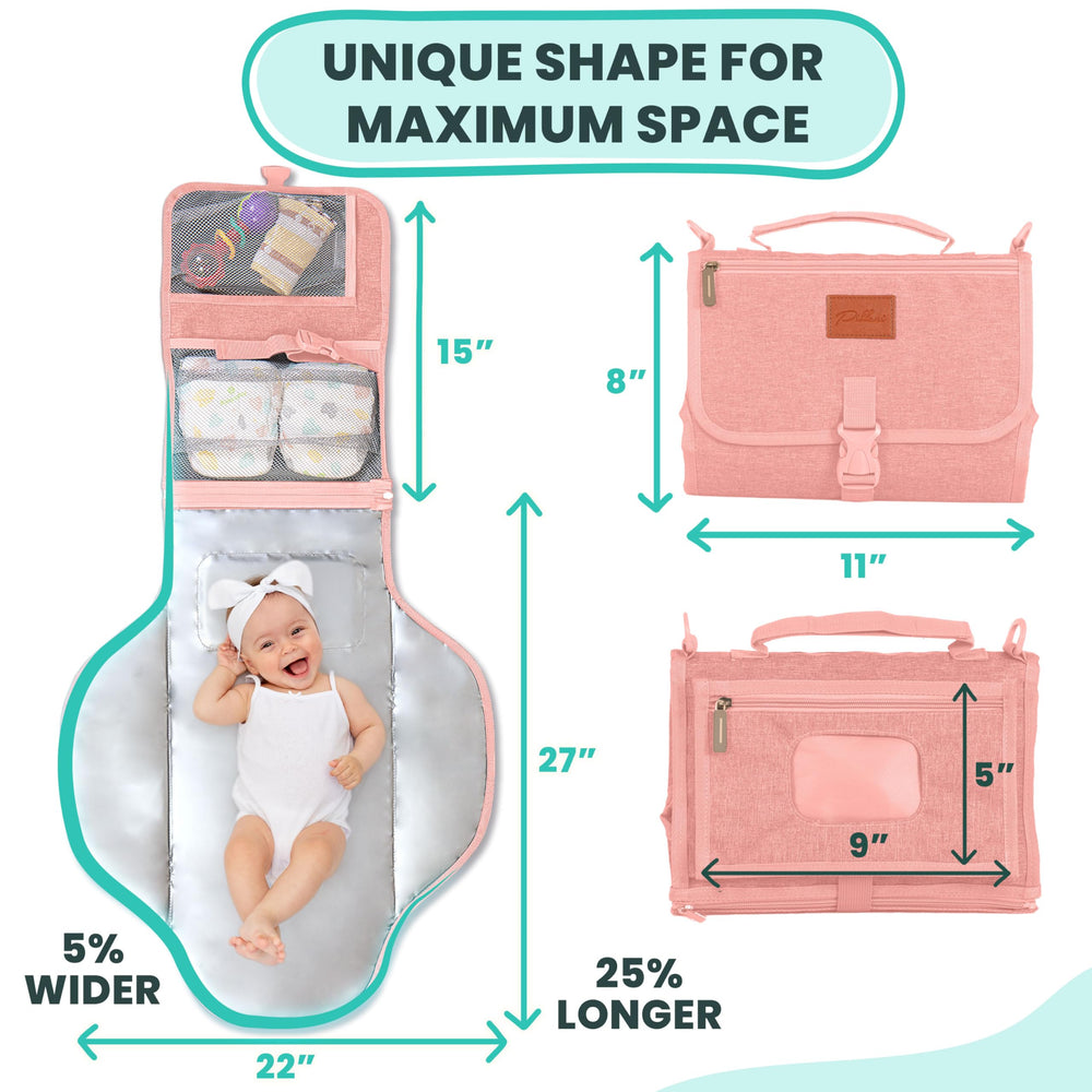PILLANI pad with wipes pocket for quick, hygienic changes on the go.