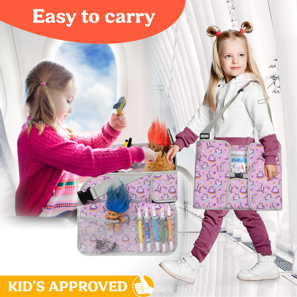 PILLANI Travel Tray includes water bottle holder for easy refreshment