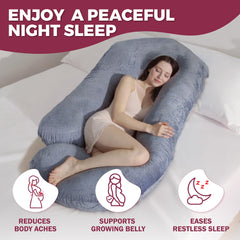 PILLANI UVC-shaped pillow highlighting neck and back stabilization
