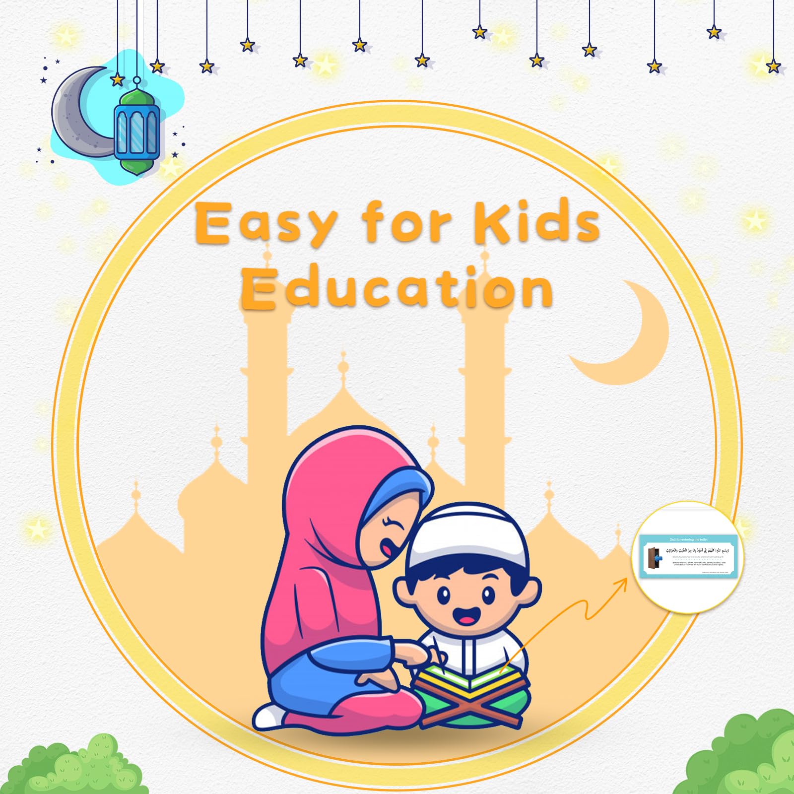 Pilmandu 19-piece sticker pack for kids education and home learning