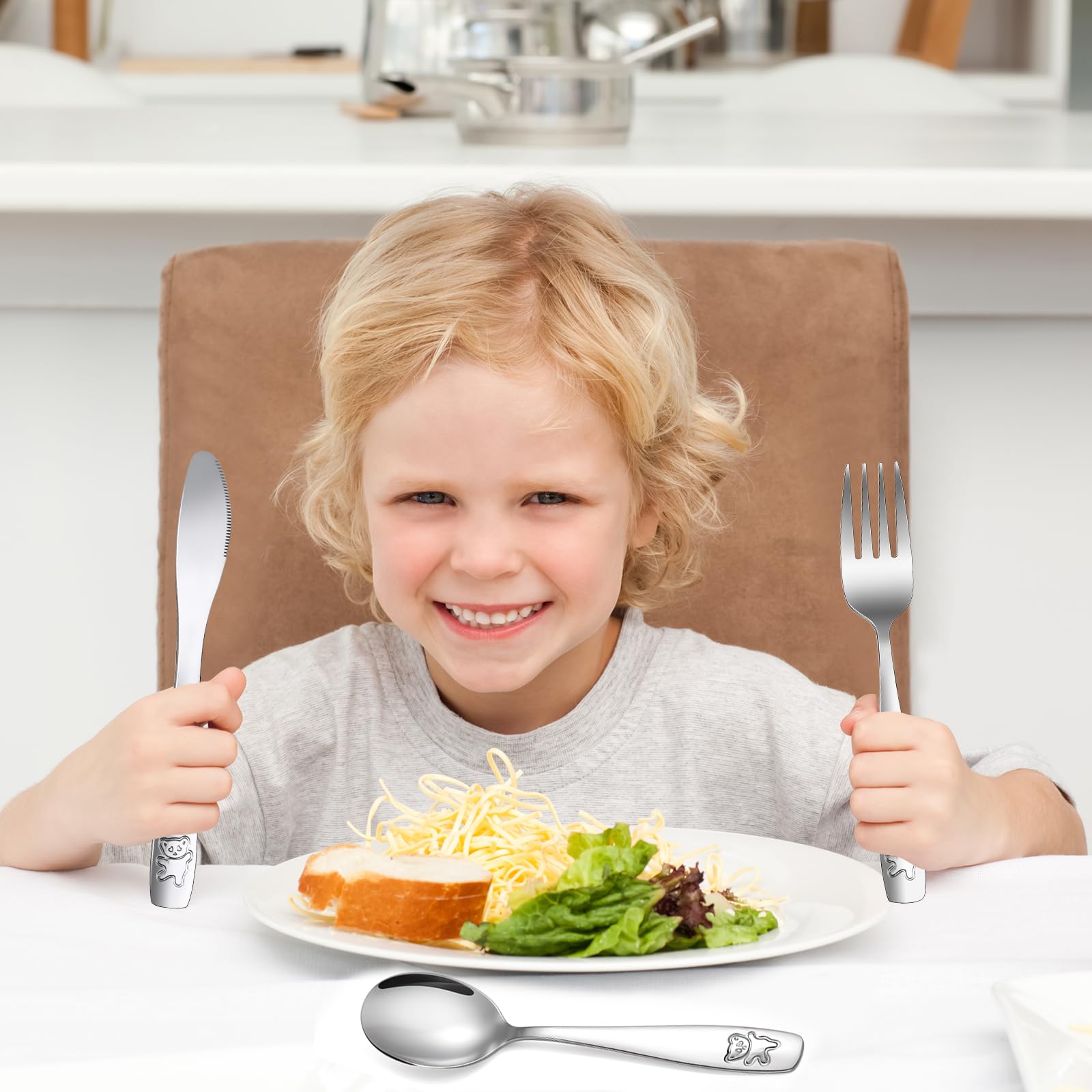 Pimoys dishwasher-safe set simplifies cleanup after meals.