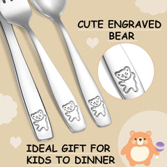 Pimoys ergonomic handles promote confident grip during mealtime.