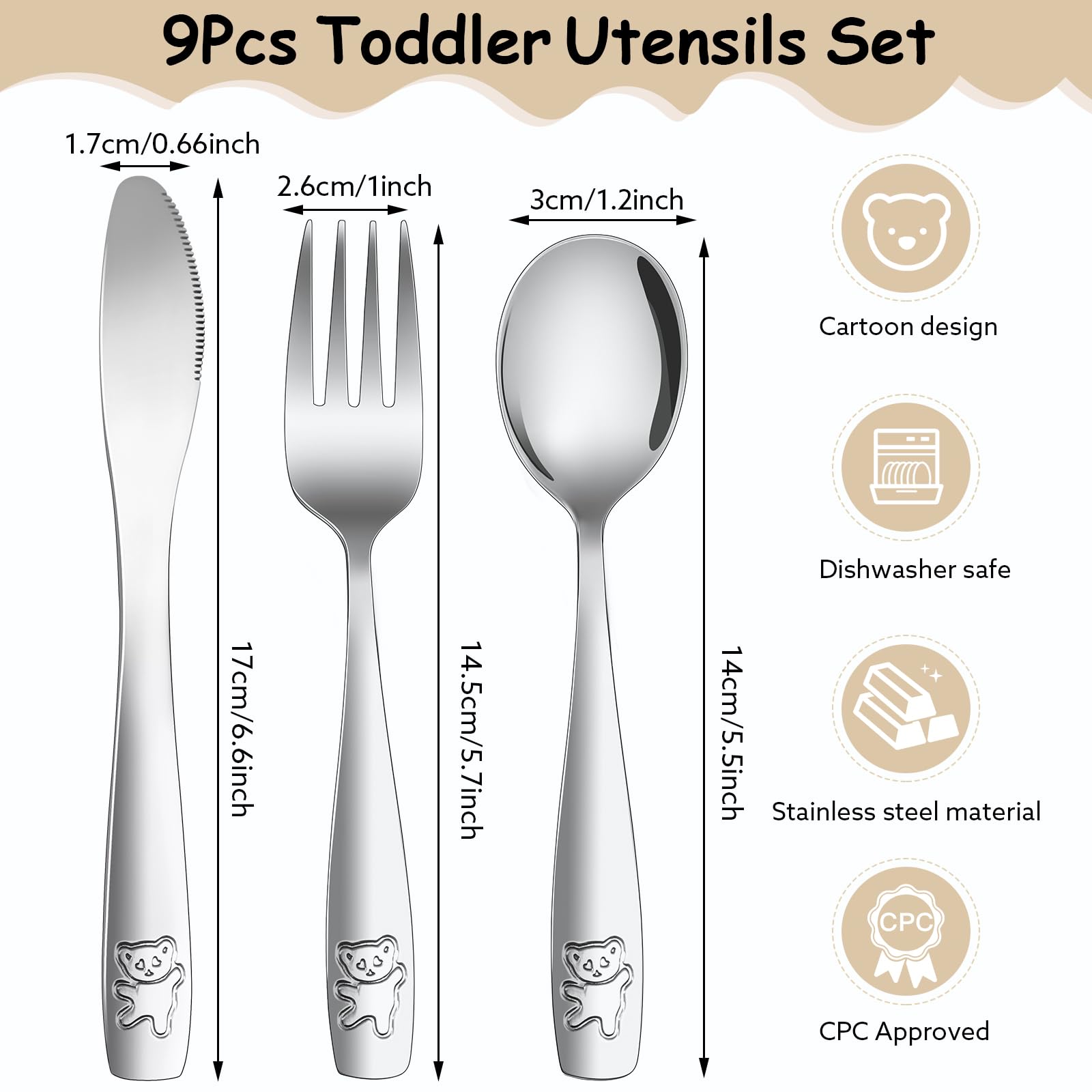 Pimoys forks designed for little hands to encourage self-feeding safely.