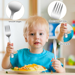 Pimoys knives sized for toddlers support practicing cutting skills safely.