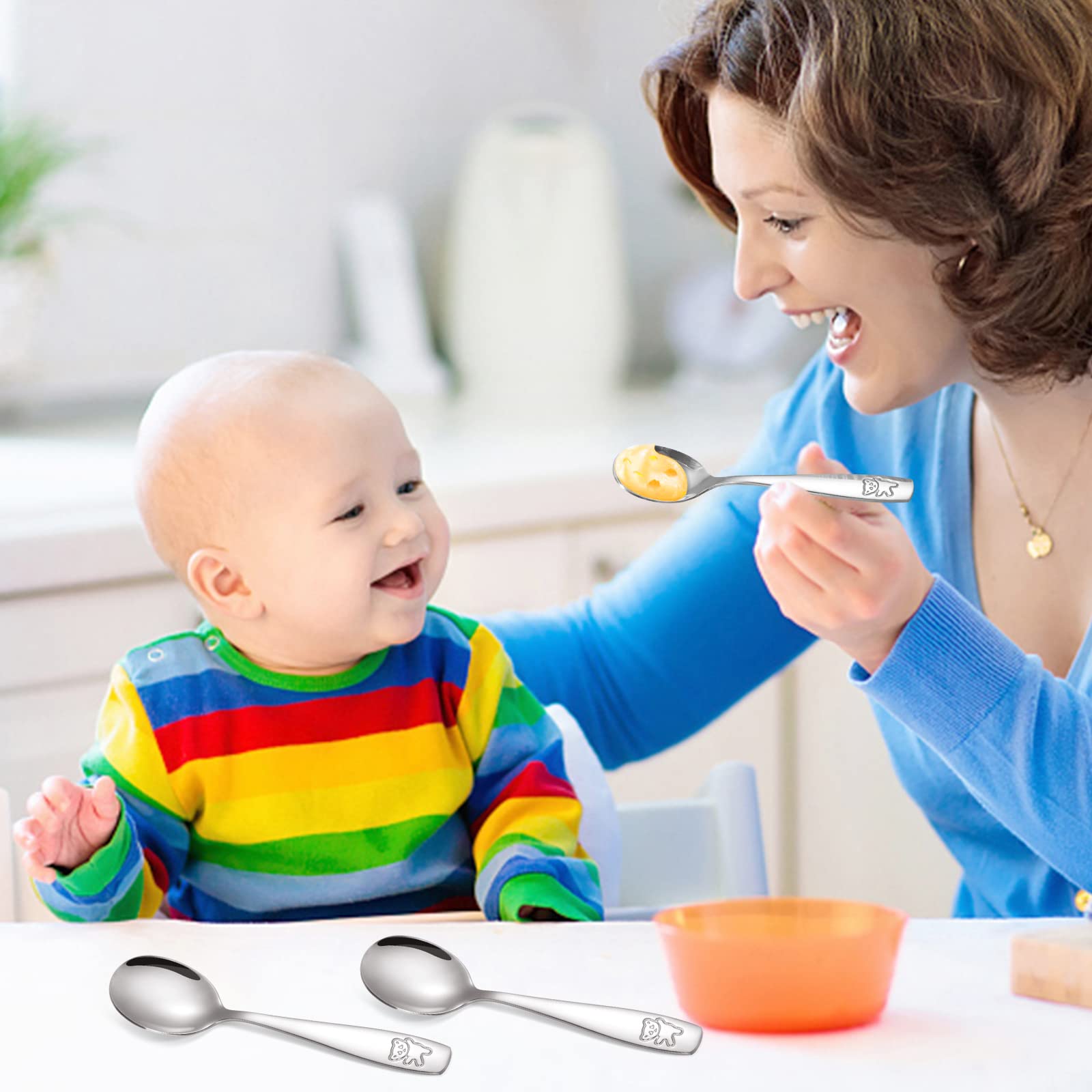 Pimoys dishwasher-safe spoons simplify cleanup after meals.