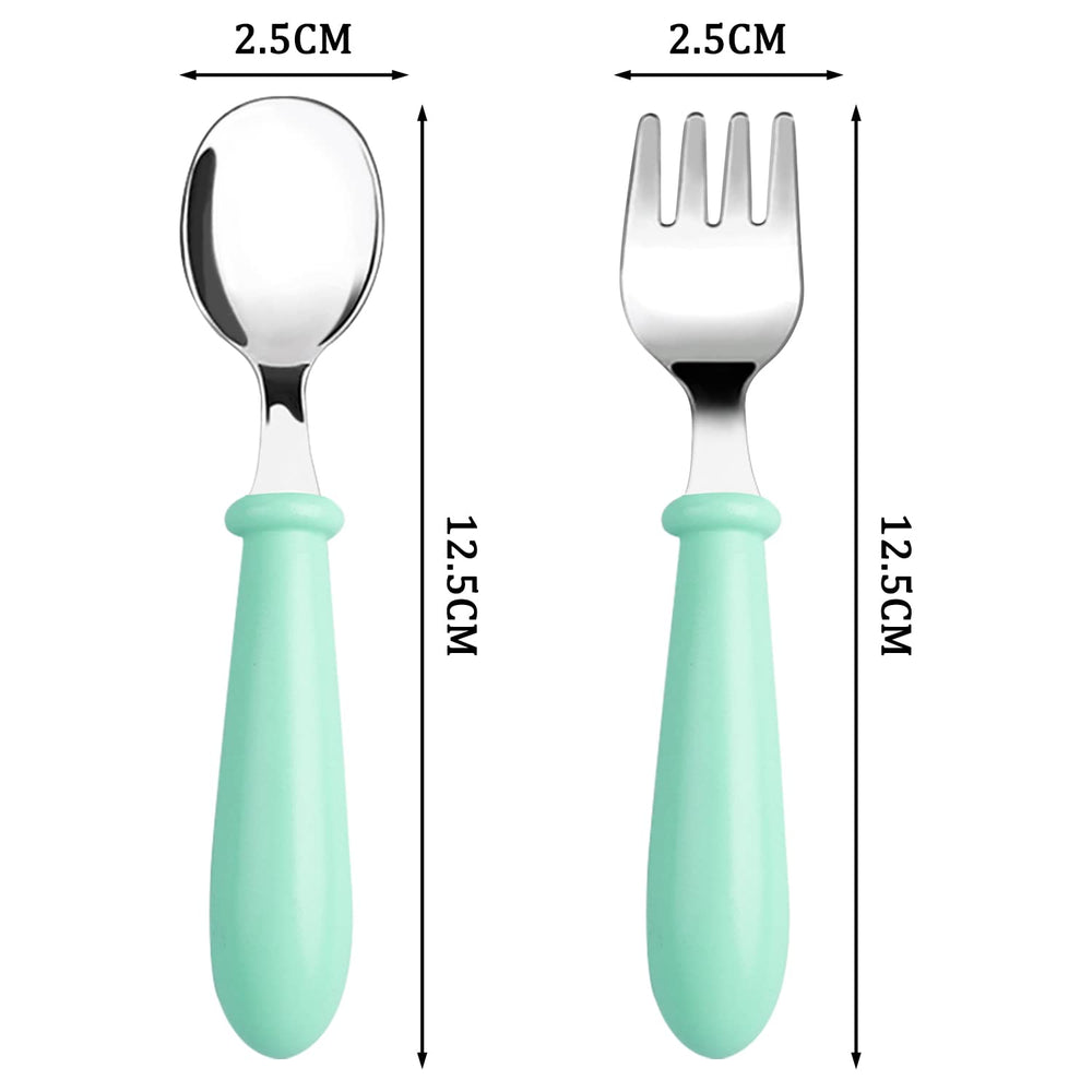 Pimoys dishwasher-safe toddler utensils for easy cleaning after meals