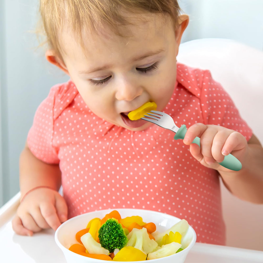 Pimoys gift-ready toddler utensil set for birthdays and holidays